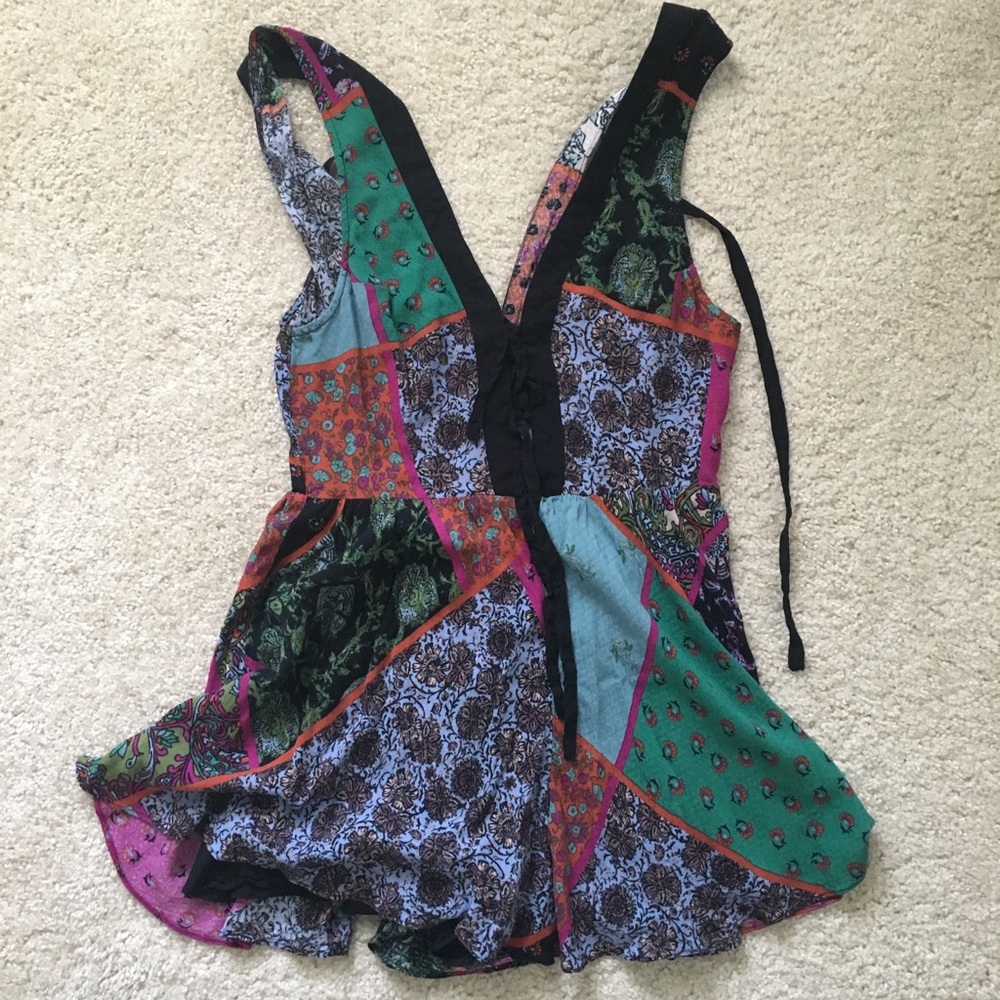 Urban outfitter’s patchwork quilt summer romper